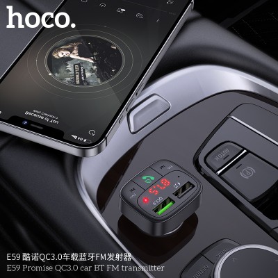 Hoco E59 Transmisor Fm Bluetooth Para Coche Qc3.0