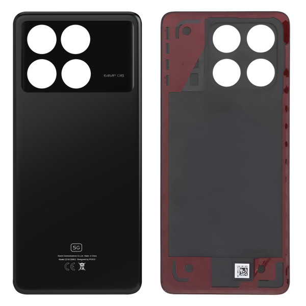 Tapa Trasera Para Xiaomi Poco X6 Pro Negro