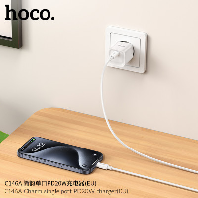 Hoco C146A Enchufe Sencillo PD20W Sin Cable