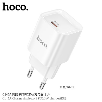 Hoco C146A Enchufe Sencillo PD20W Sin Cable