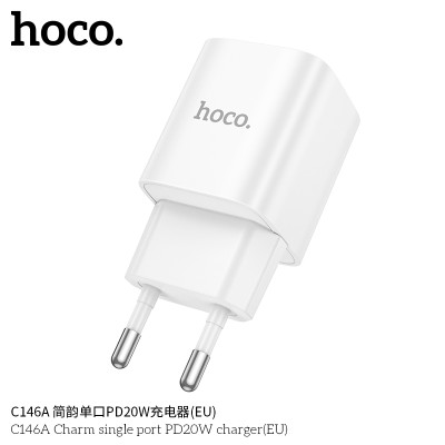 Hoco C146A Enchufe Sencillo PD20W Sin Cable