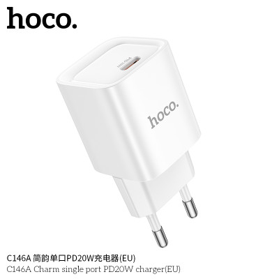 Hoco C146A Enchufe Sencillo PD20W Sin Cable