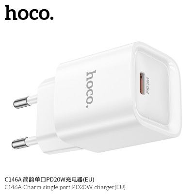 Hoco C146A Enchufe Sencillo PD20W Sin Cable