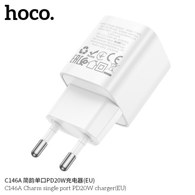 Hoco C146A Enchufe Sencillo PD20W Sin Cable