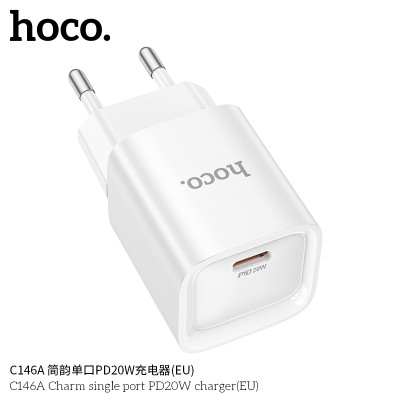 Hoco C146A Enchufe Sencillo PD20W Sin Cable