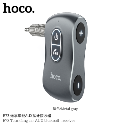 Hoco E73 Receptor Inalámbrico Con Conector Auxiliar Para Coche Con Bluetooth 