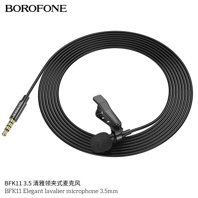 Borofone BFK11 Microfono Tipo Jack Para Directos/Grabacion 3.5MM