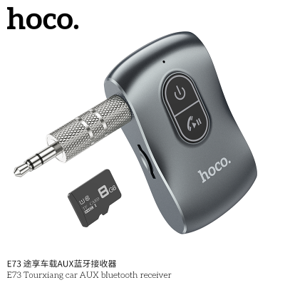 Hoco E73 Receptor Inalámbrico Con Conector Auxiliar Para Coche Con Bluetooth 