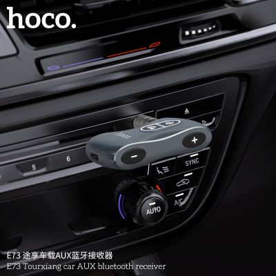 Hoco E73 Receptor Inalámbrico Con Conector Auxiliar Para Coche Con Bluetooth 