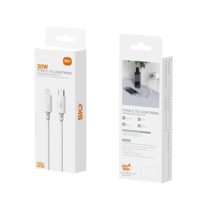 Sio SC02 Cable Tipo-C A Lightning Blanco