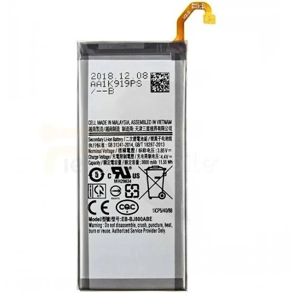 Bateria Para Samsung A6, A600F J6, J600F J800 3000Mah -Eb-Bj800Abe