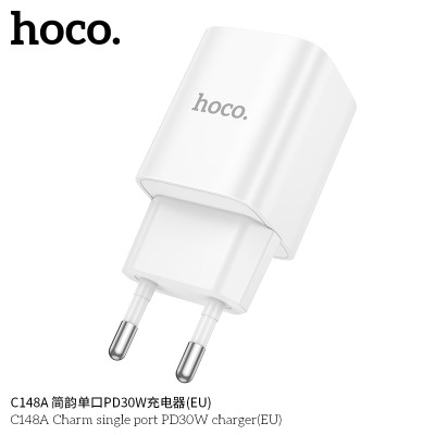 Hoco C148A Cargador Puerto Unico Sin Cable PD30W Jianyun