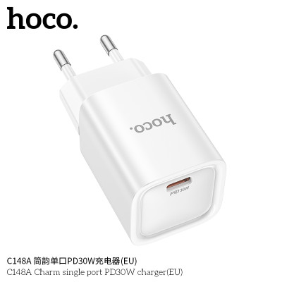 Hoco C148A Cargador Puerto Unico Sin Cable PD30W Jianyun