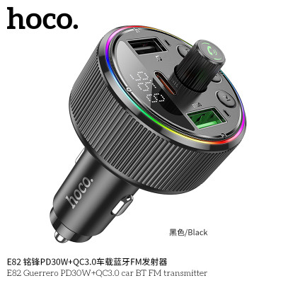 Hoco E82 Transmisor FM Bluetooth Para Coche PD30W + QC3.0 Mingfeng