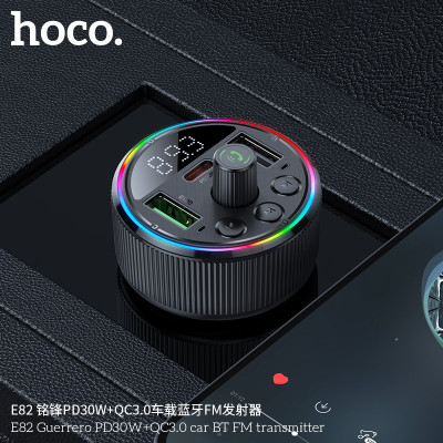 Hoco E82 Transmisor FM Bluetooth Para Coche PD30W + QC3.0 Mingfeng