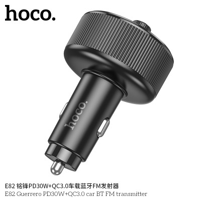 Hoco E82 Transmisor FM Bluetooth Para Coche PD30W + QC3.0 Mingfeng