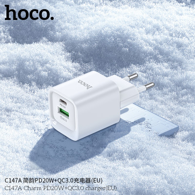 Hoco C147A Cargador PD20W+QC3.0 (EU) JianYun