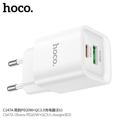 Hoco C147A Cargador PD20W+QC3.0 (EU) JianYun