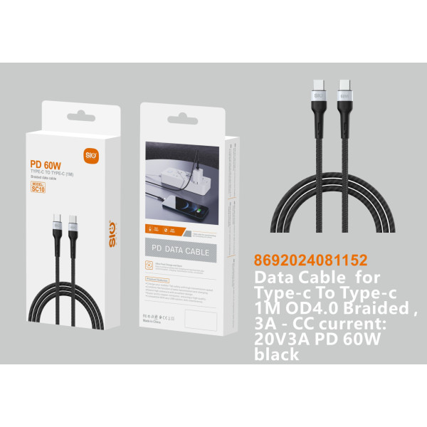 Sio SC10 Cable Tipo-C A Tipo-C