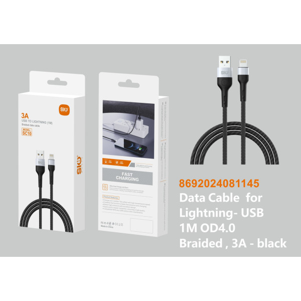 Sio SC10 Cable USB A Lightning