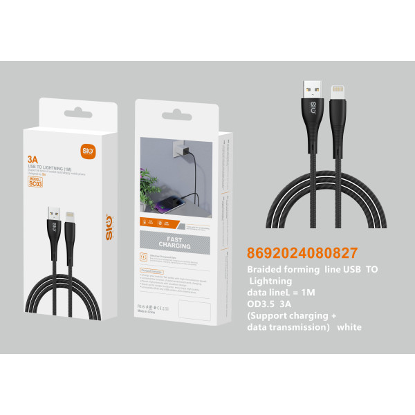 Sio SC03 Cable Usb A Lightning