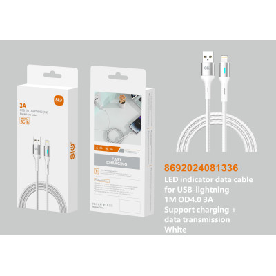 Sio Sc16 Cable Para Usb A Lightning Blanco