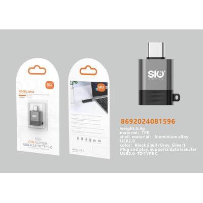 Sio SF02 Adaptador USB - Type-C