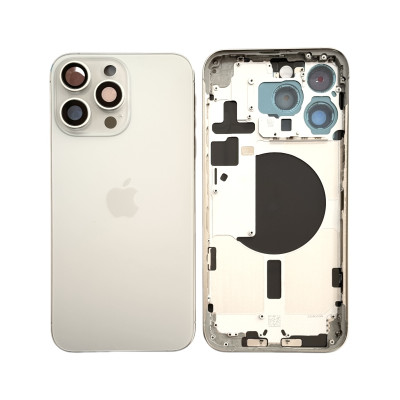 Chasis Con Tapa Trasera Para Iphone 15 Pro Max Blanco