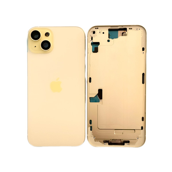 Chasis Con Tapa Trasera Para Iphone 15 Plus Amarillo