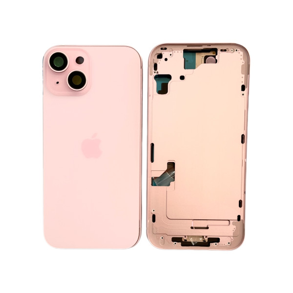 Chasis Con Tapa Trasera Para Iphone 15 Rosa