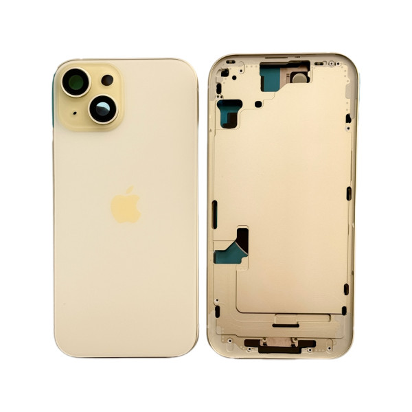 Chasis Con Tapa Trasera Para Iphone 15 Amarillo