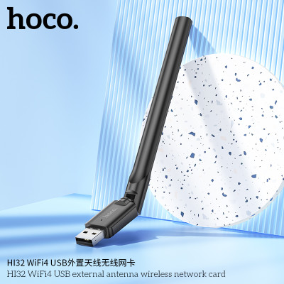 Hoco HI32 WiFi4 USB Tarjeta De Red Con Antena Esterna