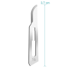 Cuchilla De Recambio para Cuchillo De Cirujano Numero 15 / 10 unidades