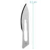 Cuchilla De Recambio para Cuchillo De Cirujano Numero 23 / 10 unidades