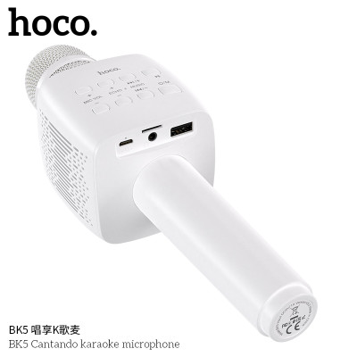 Hoco BK5 Microfono De Karaok Con Funcion De Sonido Magico y Multiples