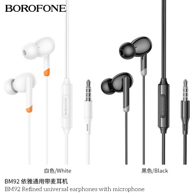 Borofone BM92 Auriculares Jack Universales Con Micro Y HI-FI Audio