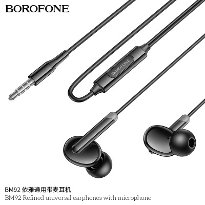 Borofone BM92 Auriculares Jack Universales Con Micro Y HI-FI Audio