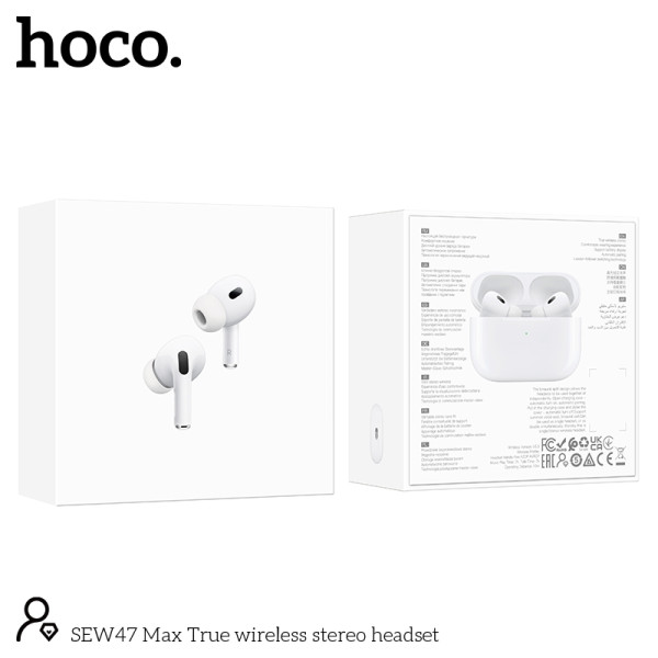 Hoco SEW47 MAX Auriculares Inalambricos Para 7 Horas  Con Carga Inalambrica