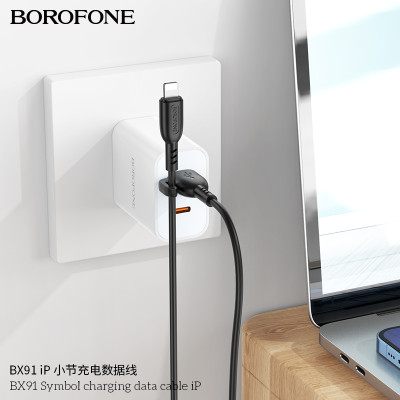 Borofone BX91 USB-iP Cable De Datos/Carga Con Soporte