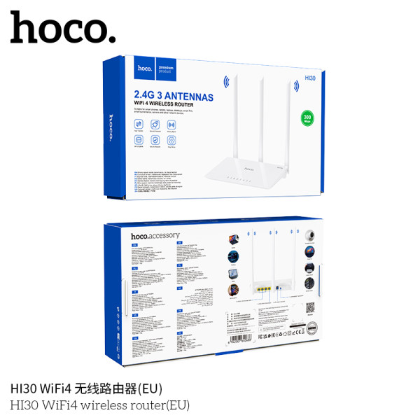 Hoco HI30 WiFi4 Router Inalámbrico