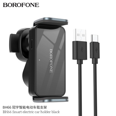 Borofone Bh66 Soporte Para Coche Eléctrico Inteligente Negro