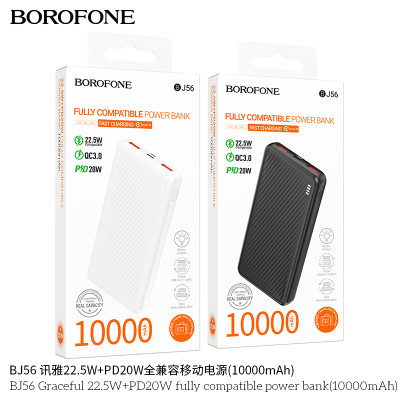 Borofone BJ56 Power Bank Xun Ya Totalmente Compatible 22.5W+PD20W (10000mAh)