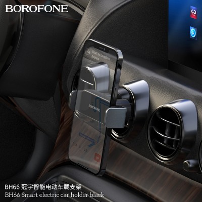 Borofone Bh66 Soporte Para Coche Eléctrico Inteligente Negro