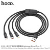 Hoco U104 Cable Carga/Datos 6A 3in1