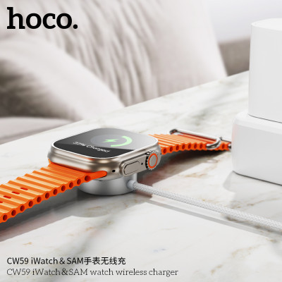 Hoco CW59 Cargador Inalambrico Para Relojes iWatch Y SAM Compatibles