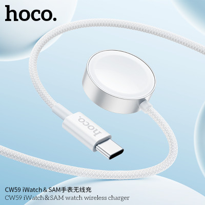 Hoco CW59 Cargador Inalambrico Para Relojes iWatch Y SAM Compatibles