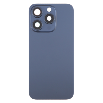 Tapa Trasera Con Soporte Metal Con Iman Y Lente De Camara Para Iphone 15 Pro Azul