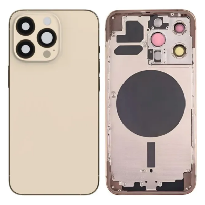 Chasis Con Tapa Trasera Para Iphone 13 Pro-Dorado