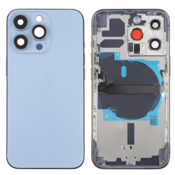 Chasis Con Tapa Trasera Para Iphone 13 Pro Max-Azul