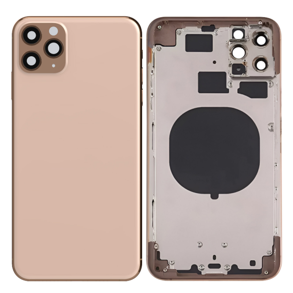 Chasis Con Tapa Trasera Para Iphone 11 Pro Max Oro